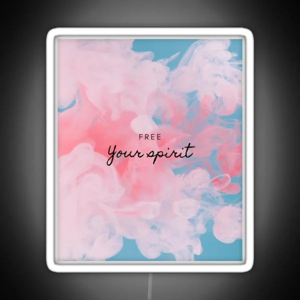 Free Your Spirit Design RGB Neon Sign