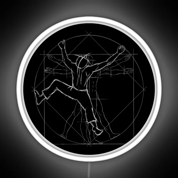 Freeclimber Vitruvian Man Style RGB Neon Sign