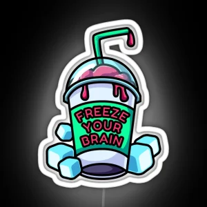 Freeze Your Brain RGB Neon Sign