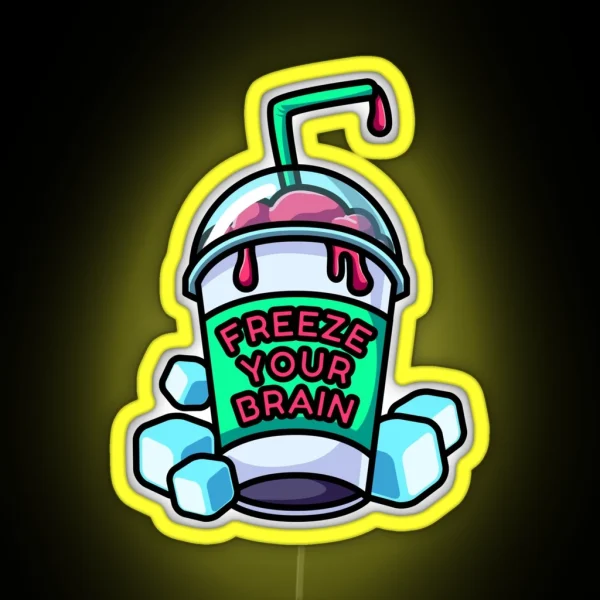 Freeze Your Brain RGB Neon Sign