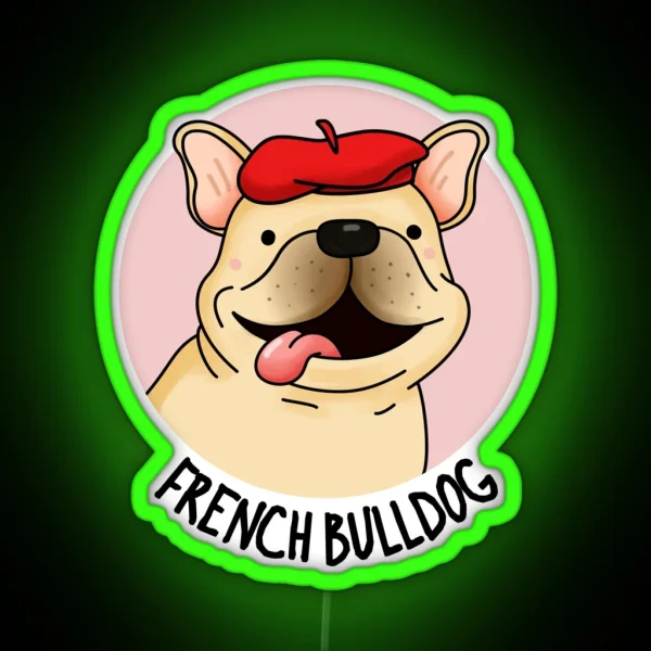 French Bulldog Funny Dog Puns RGB Neon Sign