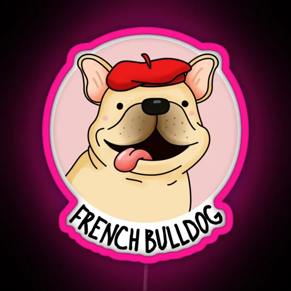 French Bulldog Funny Dog Puns RGB Neon Sign