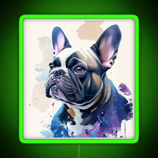 French Bulldog RGB Neon Sign
