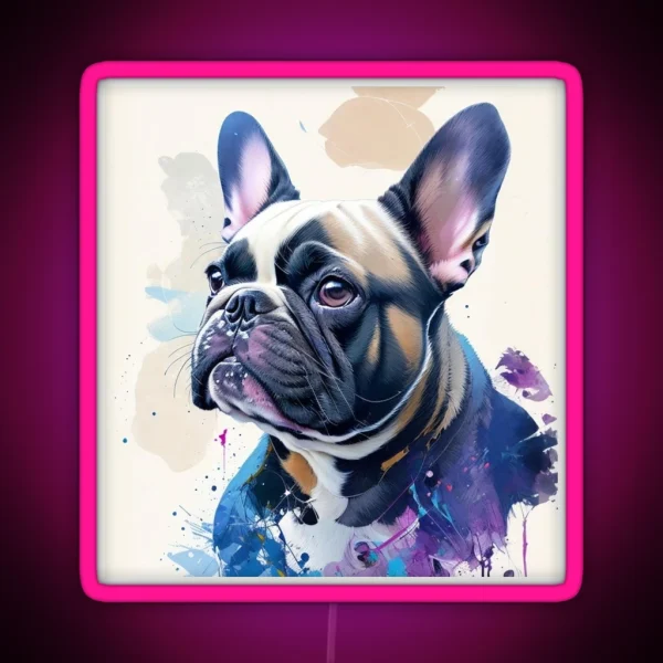 French Bulldog RGB Neon Sign