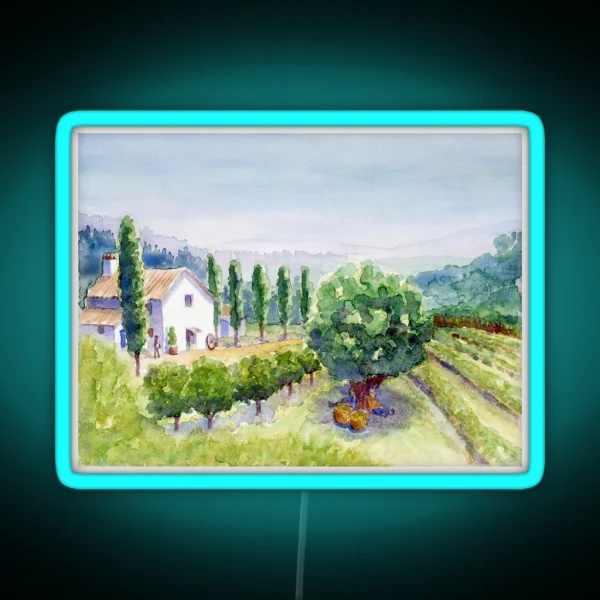 French Vineyard RGB Neon Sign