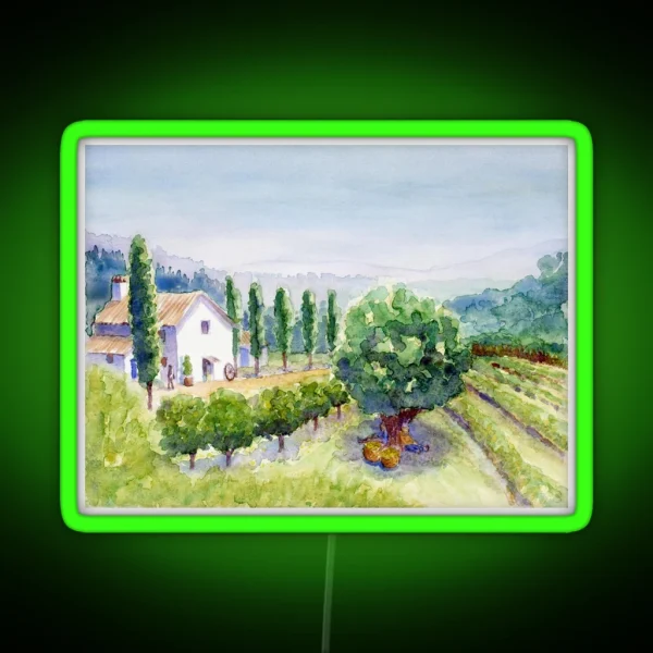 French Vineyard RGB Neon Sign