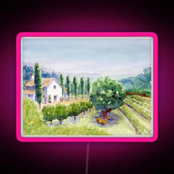 French Vineyard RGB Neon Sign