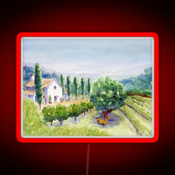 French Vineyard RGB Neon Sign