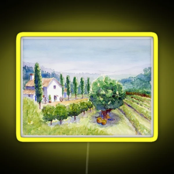 French Vineyard RGB Neon Sign