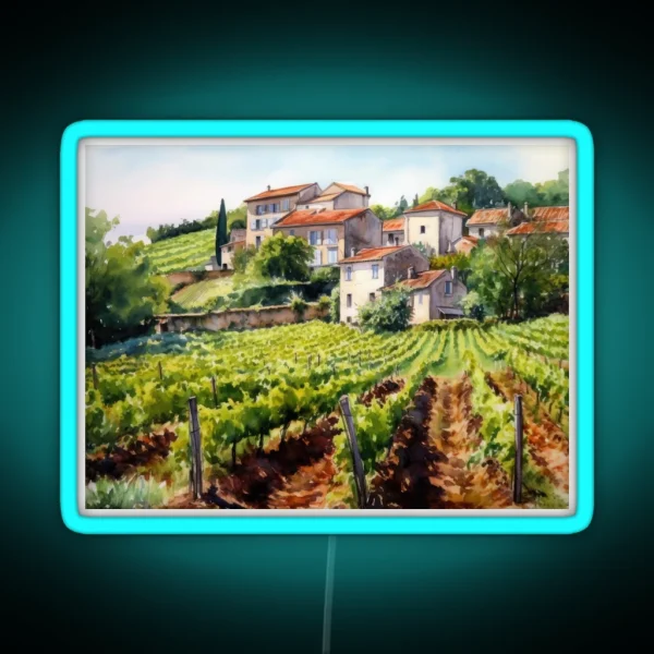French Vineyard RGB Neon Sign