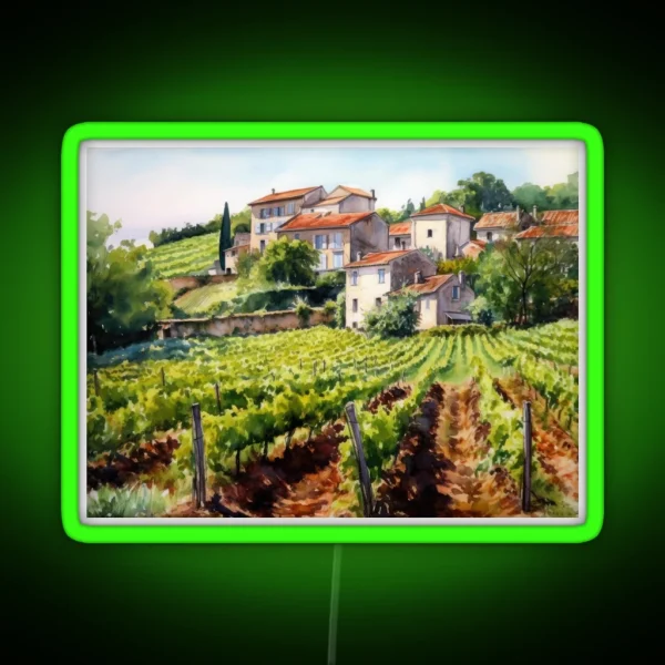 French Vineyard RGB Neon Sign