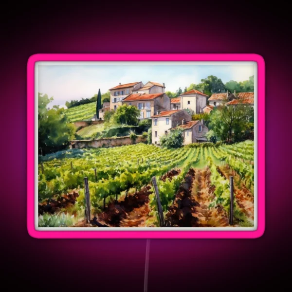 French Vineyard RGB Neon Sign