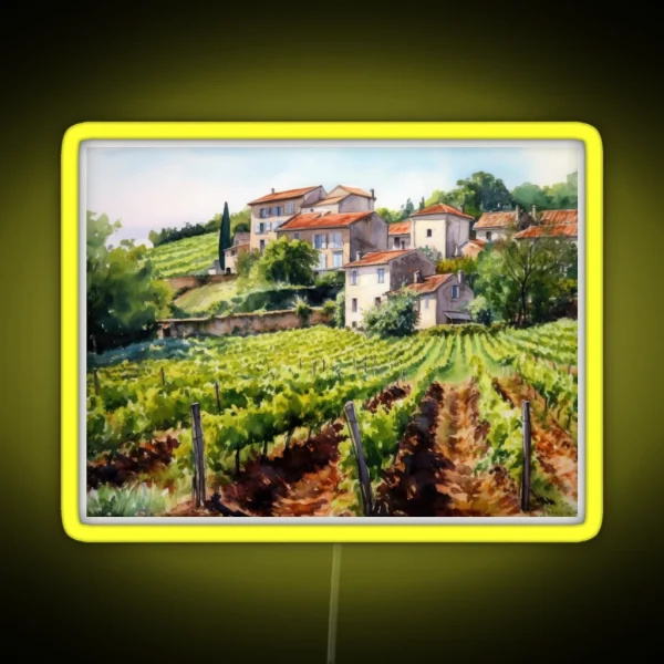 French Vineyard RGB Neon Sign