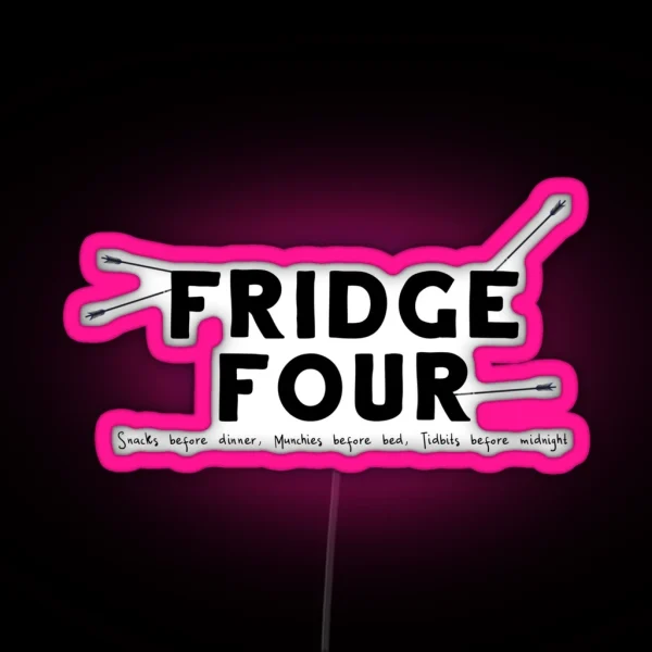 Fridge Four RGB Neon Sign