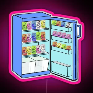 Fridge Full Of Happiness RGB Neon Sign