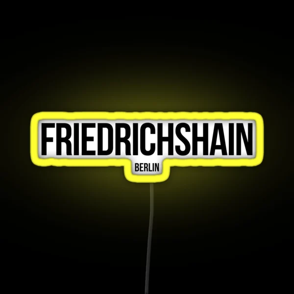 Friedrichshain Berlin RGB Neon Sign
