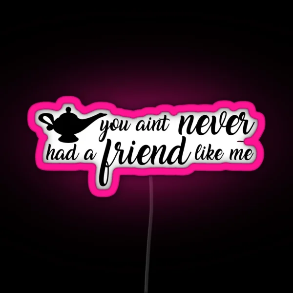 Friend Like Me Genie Lamp Aladdin Led RGB Neon Sign