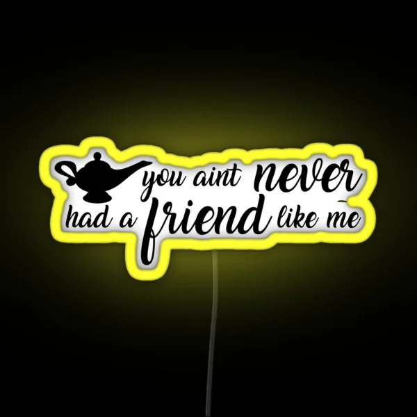 Friend Like Me Genie Lamp Aladdin Led RGB Neon Sign