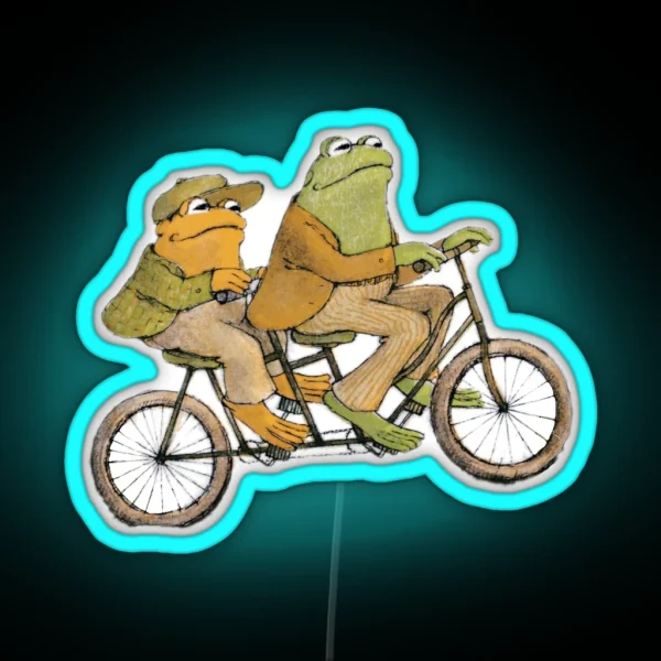 Frog And Toad Rolling RGB Neon Sign