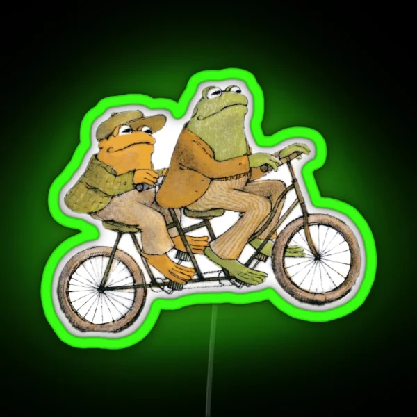 Frog And Toad Rolling RGB Neon Sign