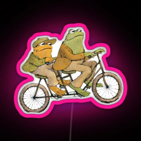 Frog And Toad Rolling RGB Neon Sign