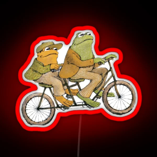 Frog And Toad Rolling RGB Neon Sign