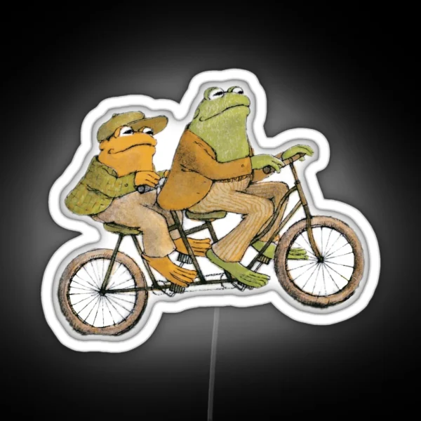 Frog And Toad Rolling RGB Neon Sign