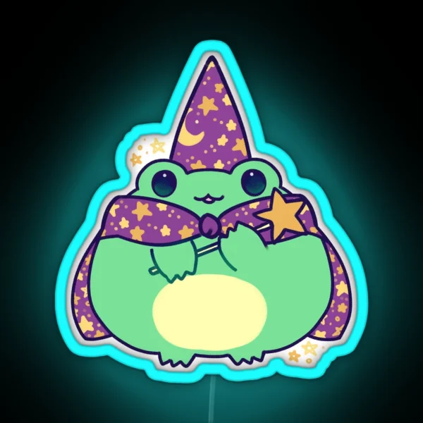 Frog Wizard RGB Neon Sign