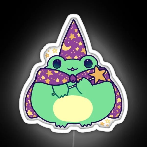 Frog Wizard RGB Neon Sign