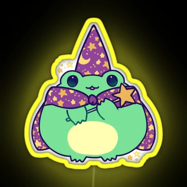 Frog Wizard RGB Neon Sign