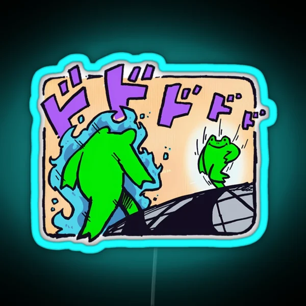 Froggy S Bizarre Adventure RGB Neon Sign