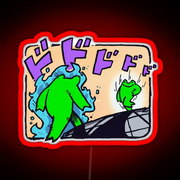Froggy S Bizarre Adventure RGB Neon Sign