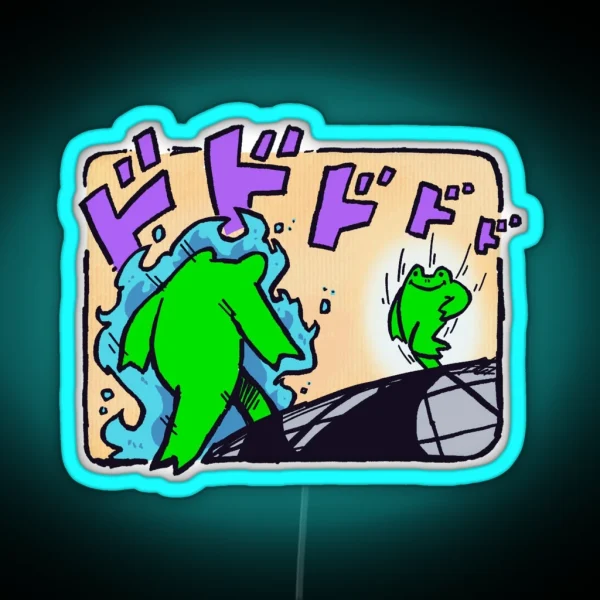 Froggy S Bizarre Adventure RGB Neon Sign