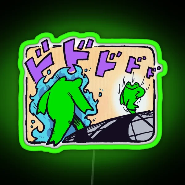 Froggy S Bizarre Adventure RGB Neon Sign