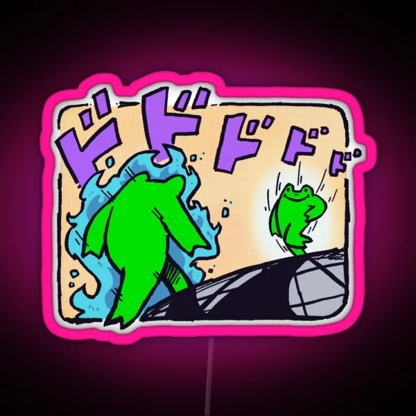 Froggy S Bizarre Adventure RGB Neon Sign