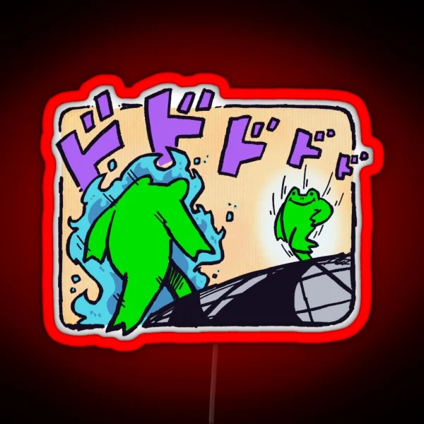 Froggy S Bizarre Adventure RGB Neon Sign