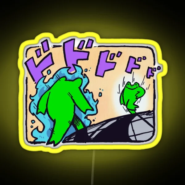 Froggy S Bizarre Adventure RGB Neon Sign