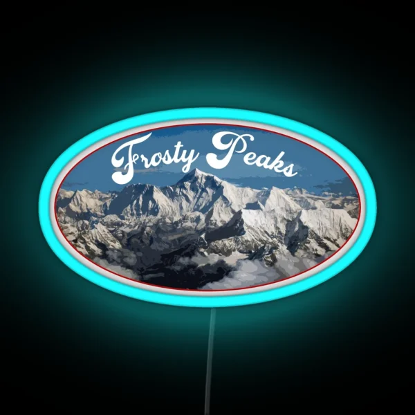 Frosty Peaks RGB Neon Sign