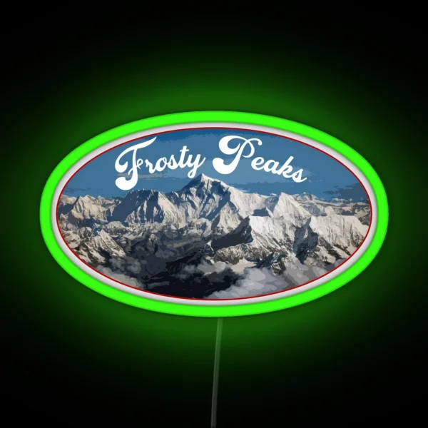 Frosty Peaks RGB Neon Sign