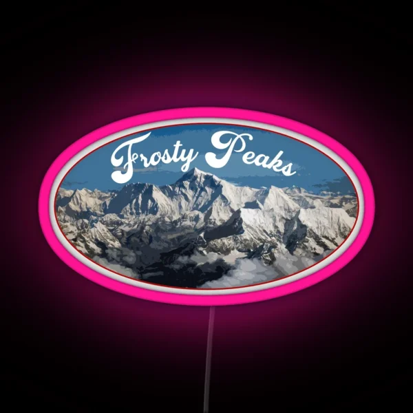 Frosty Peaks RGB Neon Sign