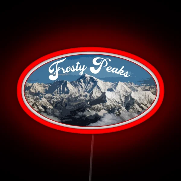 Frosty Peaks RGB Neon Sign