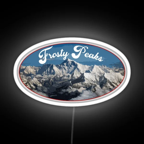 Frosty Peaks RGB Neon Sign