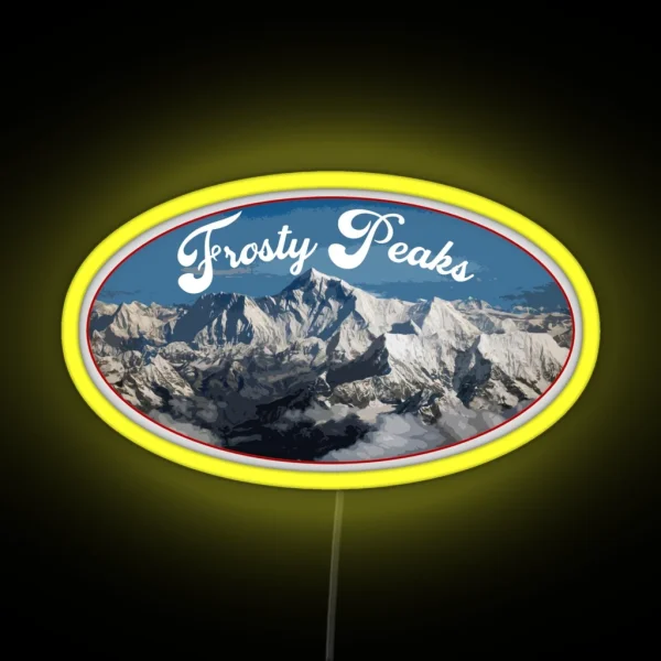 Frosty Peaks RGB Neon Sign