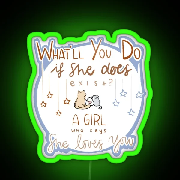 Fruits Basket What Ll You Do If She Does Exist A Girl RGB Neon Sign