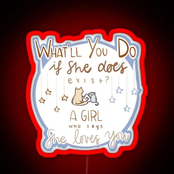 Fruits Basket What Ll You Do If She Does Exist A Girl RGB Neon Sign