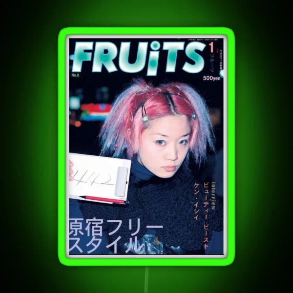 Fruits Magazine Cover Led RGB Neon Sign