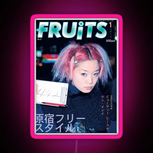Fruits Magazine Cover Led RGB Neon Sign