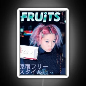 Fruits Magazine Cover Led RGB Neon Sign