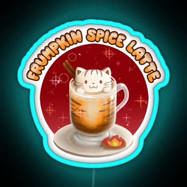 Frumpkin Spice Latte RGB Neon Sign