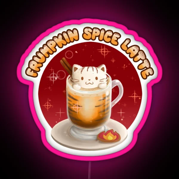 Frumpkin Spice Latte RGB Neon Sign